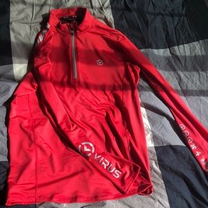 Virus apparel long sleeve 1/4 zip performance